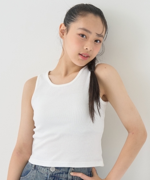 LOVETOXIC（ラブトキシック）の「チェックオフショルインナーセット（アンサンブル・キッズ・ブラック/サックスブルー/オフホワイト・S:140cm/130cm/M:150cm/L:160cm）」の7枚目の写真