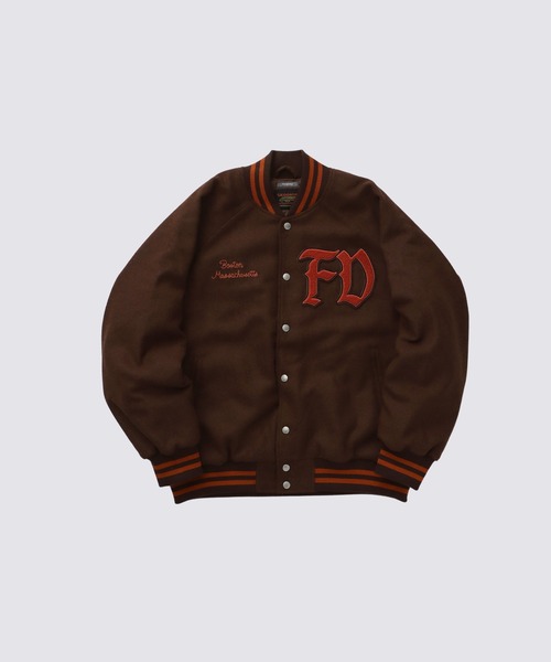 FIDELITY（フィデリティ）の「[FIDELITY X SKOOKUM] WOOL STUDIAM JACKT / ウールスタジャン（スタジャン・メンズ・ブラック/ブラウン/チャコール・MEDIUM/LARGE）」の3枚目の写真