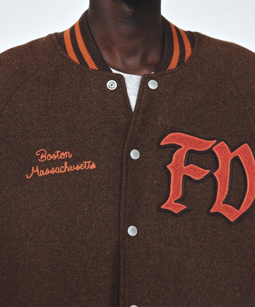 FIDELITY（フィデリティ）の「[FIDELITY X SKOOKUM] WOOL STUDIAM JACKT / ウールスタジャン（スタジャン・メンズ・ブラック/ブラウン/チャコール・MEDIUM/LARGE）」の10枚目の写真