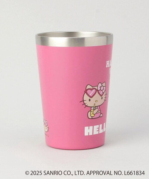 【新品】日焼けキティ ステンレスタンブラー2点セット ペアカップ ピンク 新品】日焼けキティ ステンレスタンブラー2点セット ペアカップ
