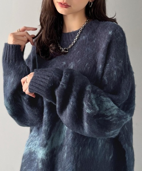 マロン【正規品】美品！新品未使用MOHAIR LOOSE KNIT セール】【Classical Origin】「まるで毛布。」モヘアライクシャギー
