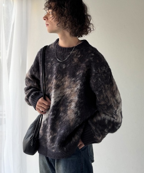 セール】「まるで毛布。」モヘアライクシャギー素材オーバーサイズ
