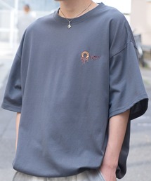 【Starting Over/スターティングオーバー】ONE POINT LOGO EMBROIDERY DRAW CODE T-SHIRT / ワンポイント ロゴ刺繍 ドローコード デザイン クルーネック 半袖 Tシャツ