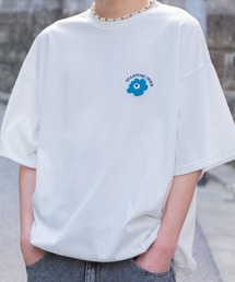【Starting Over/スターティングオーバー】ONE POINT LOGO EMBROIDERY DRAW CODE T-SHIRT / ワンポイント ロゴ刺繍 ドローコード デザイン クルーネック 半袖 Tシャツ