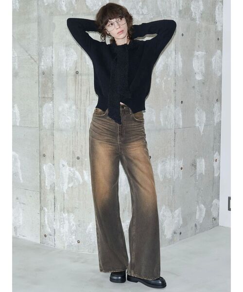 VEQUM（VEQUM）の「【VEQUM】MOLE KNIT CARDIGUAN（カーディガン/ボレロ・レディース・グレー/ブラウン/ブラック・FREE）」の12枚目の写真