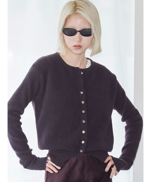 VEQUM（VEQUM）の「【VEQUM】MOLE KNIT CARDIGUAN（カーディガン/ボレロ・レディース・グレー/ブラウン/ブラック・FREE）」の13枚目の写真