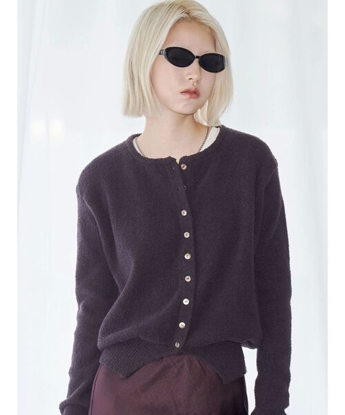 VEQUM（VEQUM）の「【VEQUM】MOLE KNIT CARDIGUAN（カーディガン/ボレロ・レディース・グレー/ブラウン/ブラック・FREE）」の14枚目の写真