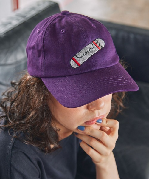 エヴァンゲリオン ロゴ刺繍キャップ フルーツオブザルーム FRUIT OF THE LOOM FTL×EVA ぷちえう゛ぁ刺繍
