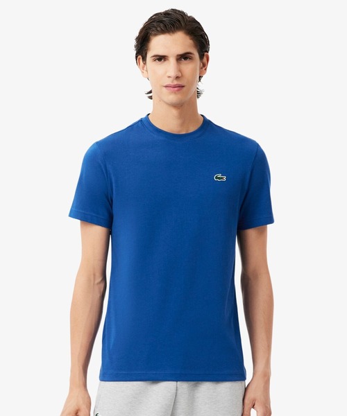 LACOSTE（ラコステ）の「フェイドエフェクトワニロゴバックプリントウルトラドライTシャツ（Tシャツ/カットソー・メンズ・ブラック/オリーブ/ブルー/オフホワイト・4/3/5）」の4枚目の写真