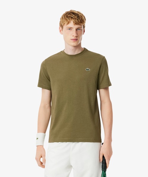 LACOSTE（ラコステ）の「フェイドエフェクトワニロゴバックプリントウルトラドライTシャツ（Tシャツ/カットソー・メンズ・ブラック/オリーブ/ブルー/オフホワイト・4/3/5）」の5枚目の写真