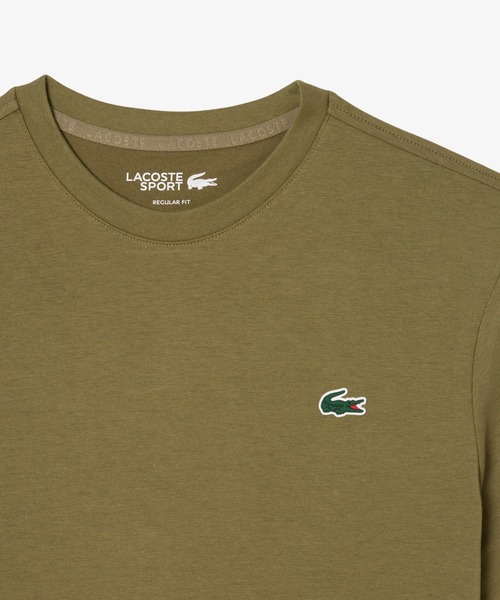 LACOSTE（ラコステ）の「フェイドエフェクトワニロゴバックプリントウルトラドライTシャツ（Tシャツ/カットソー・メンズ・ブラック/オリーブ/ブルー/オフホワイト・4/3/5）」の10枚目の写真