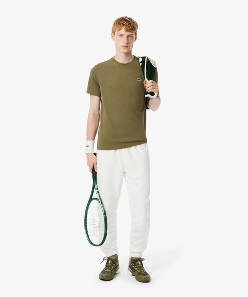 LACOSTE（ラコステ）の「フェイドエフェクトワニロゴバックプリントウルトラドライTシャツ（Tシャツ/カットソー・メンズ・ブラック/オリーブ/ブルー/オフホワイト・4/3/5）」の12枚目の写真