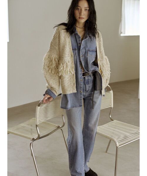 Ungrid（アングリッド）の「デニムルーズシャツ（シャツ/ブラウス・レディース・インディゴブルー/ブルー・FREE）」の13枚目の写真