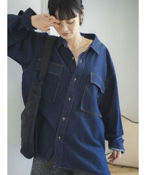 デニムルーズシャツ（シャツ/ブラウス）｜Ungrid（アングリッド）の