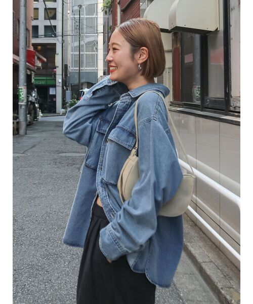 セール】デニムルーズシャツ（シャツ/ブラウス）｜Ungrid（アン