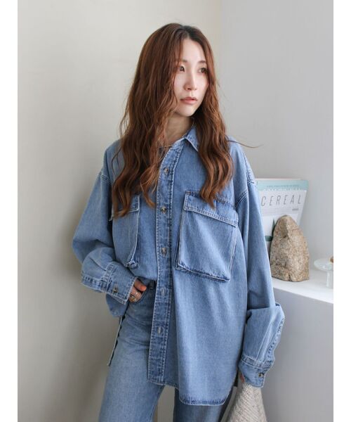 セール】デニムルーズシャツ（シャツ/ブラウス）｜Ungrid（アン