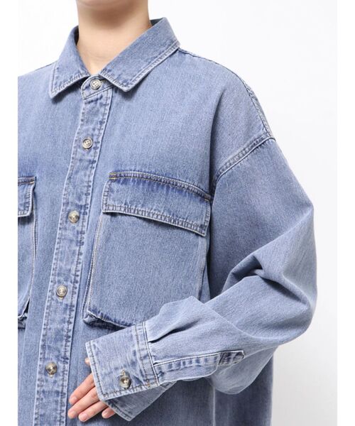 Ungrid（アングリッド）の「デニムルーズシャツ（シャツ/ブラウス・レディース・インディゴブルー/ブルー・FREE）」の22枚目の写真