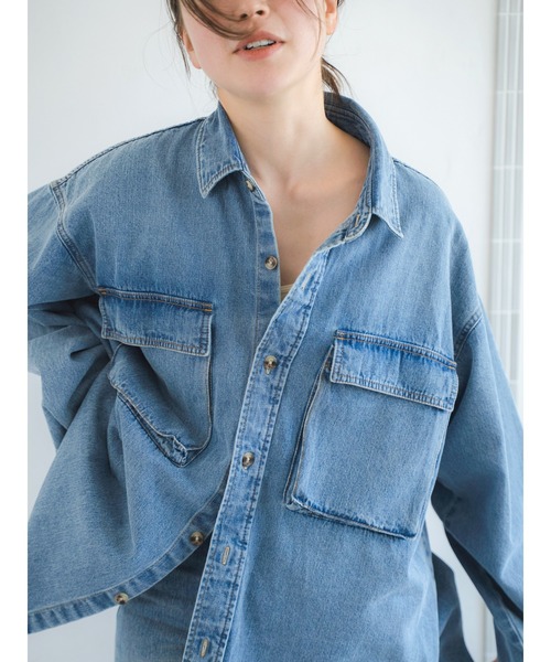 セール】デニムルーズシャツ（シャツ/ブラウス）｜Ungrid（アン