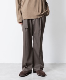 ATTACHMENT（アタッチメント）の「【 LIMITED 】WO/PE ストレッチギャバジン ベルテッドトラウザーズ / WO/PE STRECH GABARDINE BELTED TROUSERS（スラックス）」
