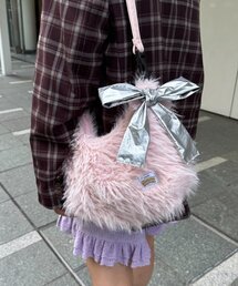 HELLO.SANFRANCISCO | 【HELLO.SANFRANCISCO/ハローサンフランシスコ】リボンチャーム付マルチWAYファーBAG(トートバッグ)