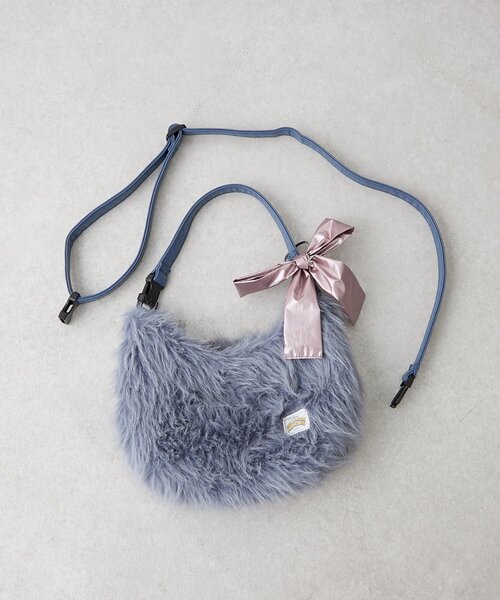 HELLO.SANFRANCISCO(ハローサンフランシスコ)の「【HELLO.SANFRANCISCO/ハローサンフランシスコ】リボンチャーム付マルチWAYファーBAG(トートバッグ・レディース・ピンク/イエロー/ブルー・ONE SIZE)」の7枚目の写真