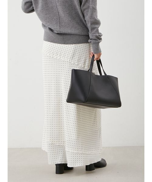 ミラオーウェン　トートバッグ ミラ オーウェン Mila Owen ワイドショルダーレザートートバッグ