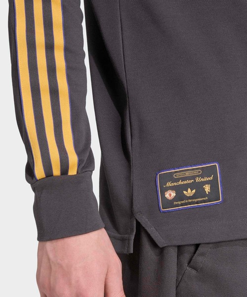 adidas マンチェスターユナイテッド　テラスアイコン ハーフジャケット M マンチェスター・ユナイテッド テラス アイコン ハーフジップ