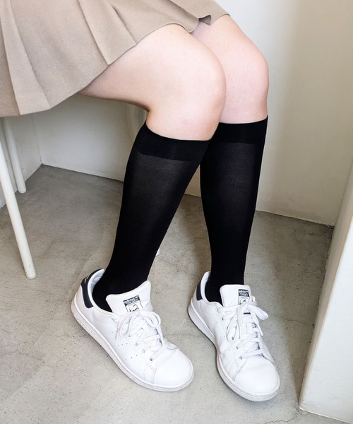 styiro（スタイロ）の「シースルーロングソックス（ソックス/靴下・レディース・ホワイト/ブラック・FREE）」の6枚目の写真