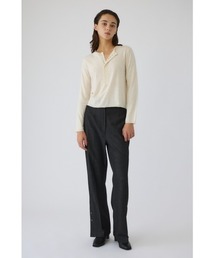 Hook design silk blend knit ホックデザインシルクブレンドニット