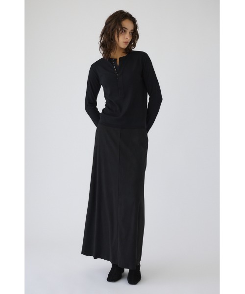 RIM.ARK（リムアーク）の「Hook design silk blend knit ホック