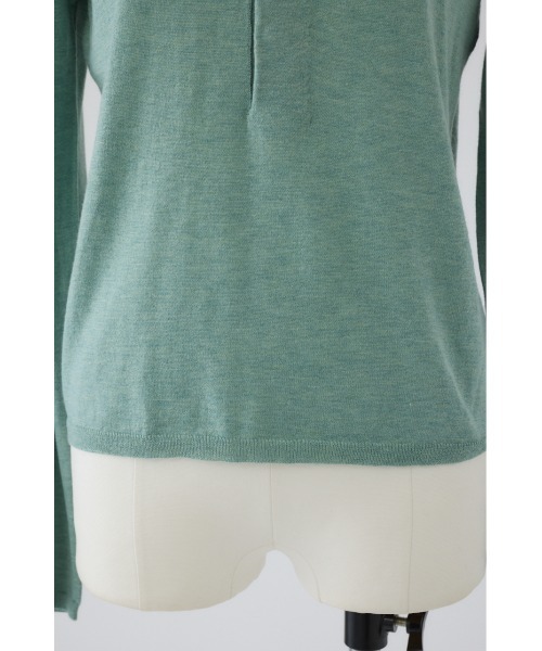 Hook design silk blend knit ホックデザインシルクブレンドニット