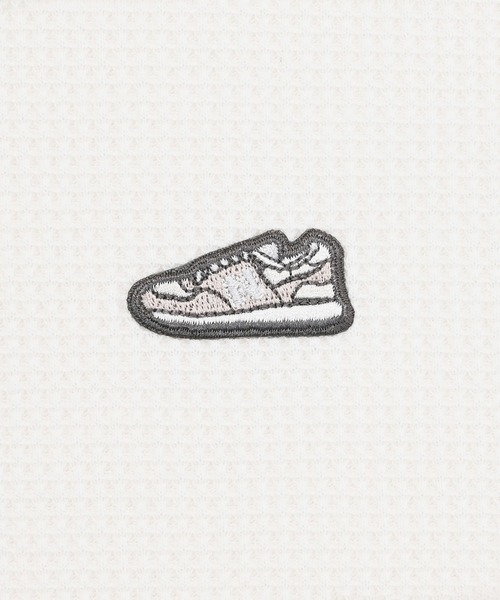 NEW BALANCE(ニューバランス)の「シューパッチワッフルロングスリーブ(Tシャツ/カットソー・メンズ・オフホワイト/カーキ・LARGE/XX-LARGE/MEDIUM/X-LARGE/SMALL)」の19枚目の写真