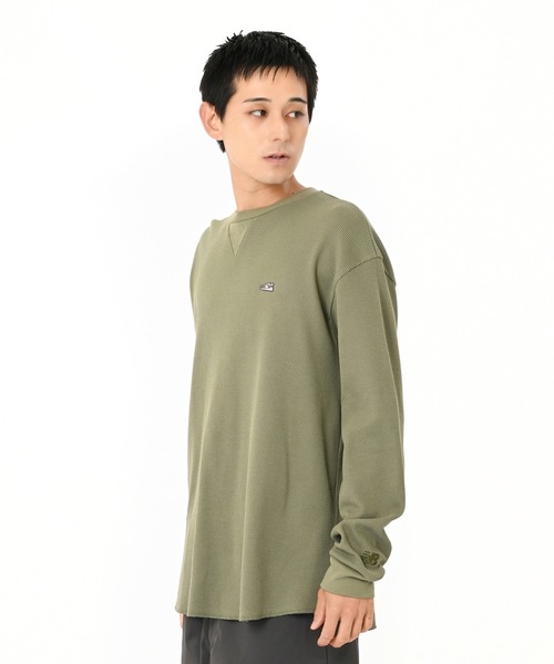 NEW BALANCE(ニューバランス)の「シューパッチワッフルロングスリーブ(Tシャツ/カットソー・メンズ・オフホワイト/カーキ・LARGE/XX-LARGE/MEDIUM/X-LARGE/SMALL)」の4枚目の写真