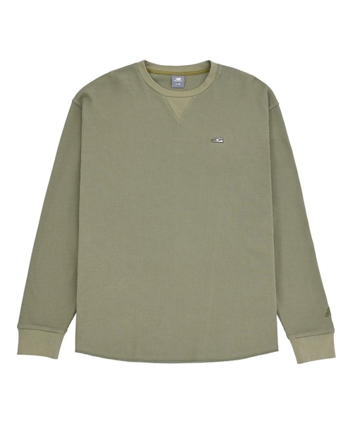NEW BALANCE(ニューバランス)の「シューパッチワッフルロングスリーブ(Tシャツ/カットソー・メンズ・オフホワイト/カーキ・LARGE/XX-LARGE/MEDIUM/X-LARGE/SMALL)」の21枚目の写真