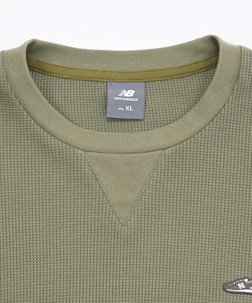 NEW BALANCE(ニューバランス)の「シューパッチワッフルロングスリーブ(Tシャツ/カットソー・メンズ・オフホワイト/カーキ・LARGE/XX-LARGE/MEDIUM/X-LARGE/SMALL)」の11枚目の写真