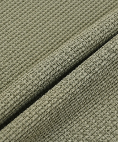 NEW BALANCE(ニューバランス)の「シューパッチワッフルロングスリーブ(Tシャツ/カットソー・メンズ・オフホワイト/カーキ・LARGE/XX-LARGE/MEDIUM/X-LARGE/SMALL)」の3枚目の写真