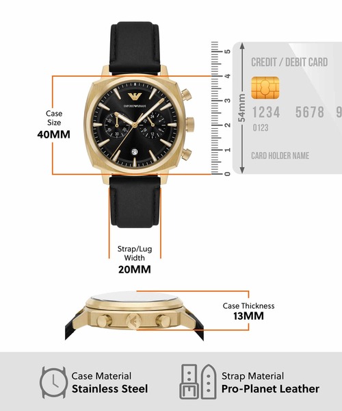 EMPORIO ARMANI(エンポリオアルマーニ)の「エンポリオ・アルマーニ 腕時計 メンズ アナログ プロプラネット AR11690(アナログ腕時計・メンズ・ブラック・FREE)」の5枚目の写真