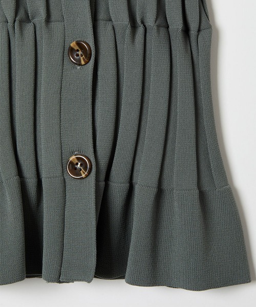 leinwande(ラインヴァンド)の「【leinwande】Grid Rib Cardigan(カーディガン/ボレロ・レディース・グリーン/ブラック/イエロー・ONE SIZE)」の12枚目の写真