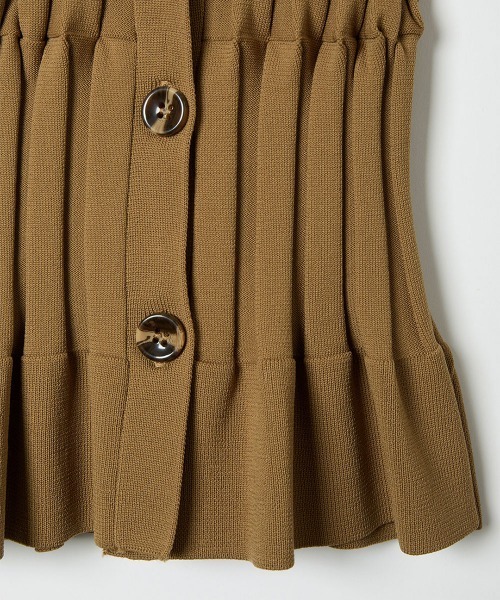 leinwande(ラインヴァンド)の「【leinwande】Grid Rib Cardigan(カーディガン/ボレロ・レディース・グリーン/ブラック/イエロー・ONE SIZE)」の15枚目の写真