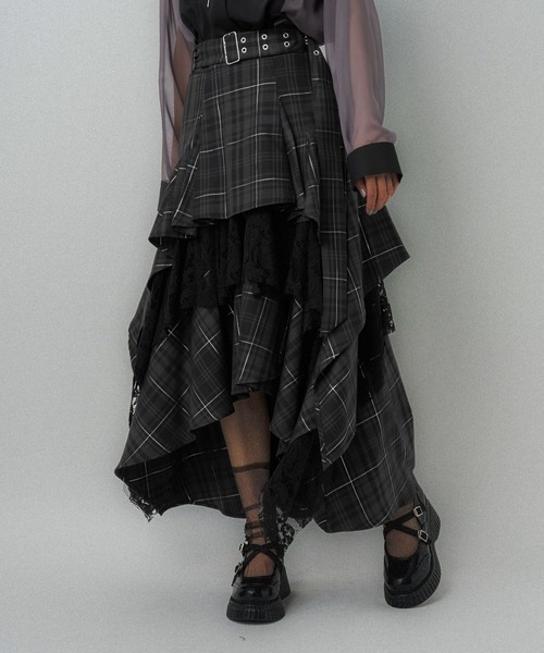 タータンチェックティアードスカート(HARE)（スカート）｜HARE（ハレ