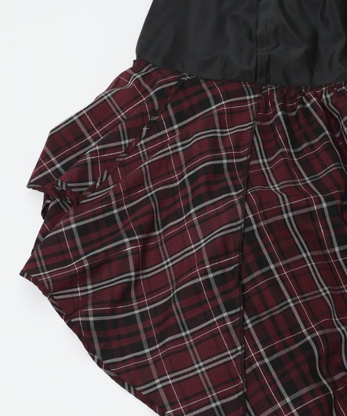 HARE（ハレ）の「タータンチェックティアードスカート(HARE