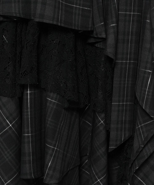 HARE（ハレ）の「タータンチェックティアードスカート(HARE)（スカート・レディース・レッド/ブラック/ブルー・FREE）」の8枚目の写真