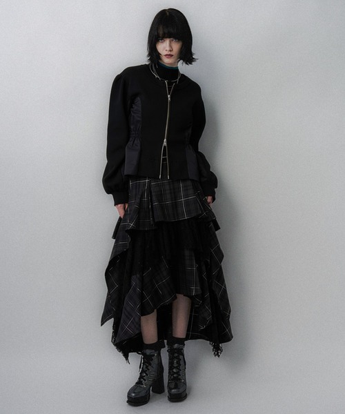 タータンチェックティアードスカート(HARE)（スカート）｜HARE