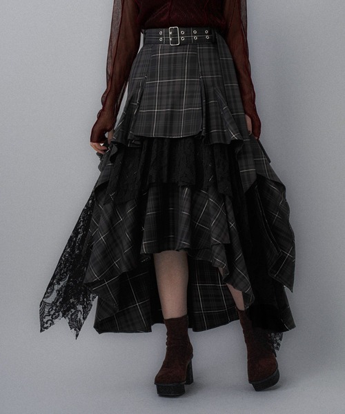 タータンチェックティアードスカート(HARE)（スカート）｜HARE（ハレ