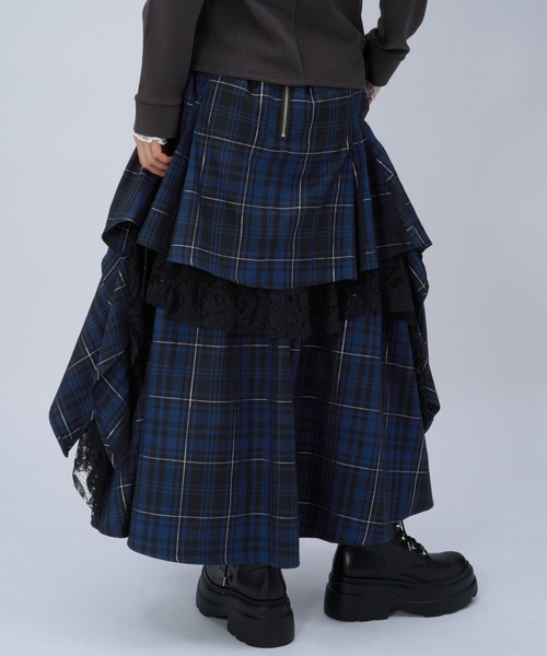 タータンチェックティアードスカート(HARE)（スカート）｜HARE（ハレ