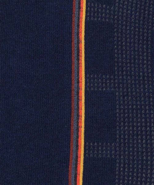 Paul Smith(ポールスミス)の「チェック&ソリッド ショートソックス【250647 SN】(ソックス/靴下・メンズ・ネイビー/ダークブラウン・25-27)」の4枚目の写真