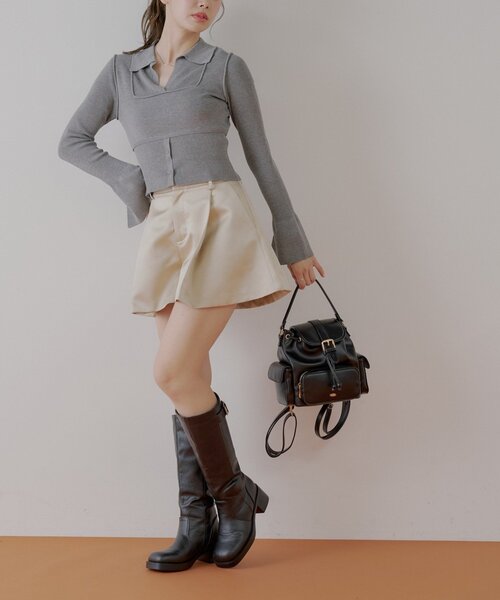 Chico（チコ）の「2WAY3ポケットバックパック（バックパック/リュック・レディース・ブラック/ブラウン/アイボリー・FREE）」の9枚目の写真