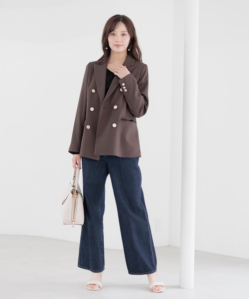 Andemiu（アンデミュウ）の「デニムストレートパンツ579827（デニムパンツ・レディース・インディゴブルー・SMALL/MEDIUM/LARGE）」の16枚目の写真