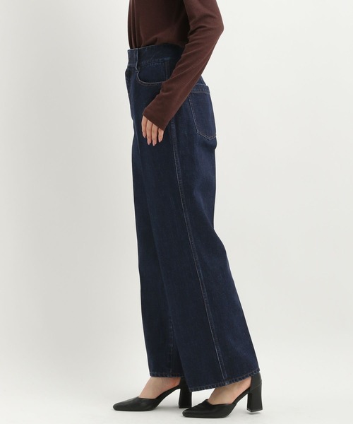 Andemiu（アンデミュウ）の「デニムストレートパンツ579827（デニムパンツ・レディース・インディゴブルー・SMALL/MEDIUM/LARGE）」の6枚目の写真