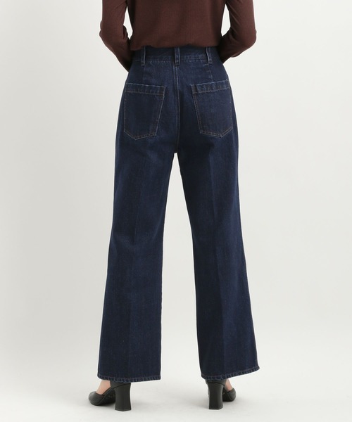 Andemiu（アンデミュウ）の「デニムストレートパンツ579827（デニムパンツ・レディース・インディゴブルー・SMALL/MEDIUM/LARGE）」の7枚目の写真